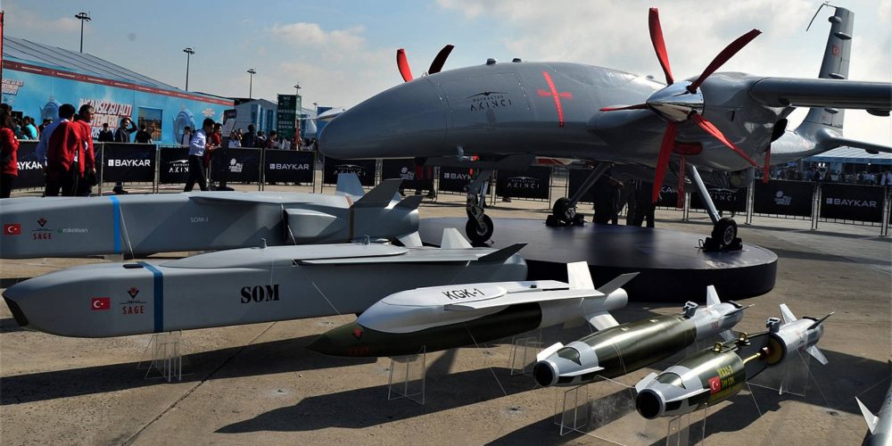 Turkish AKINCI drone flight