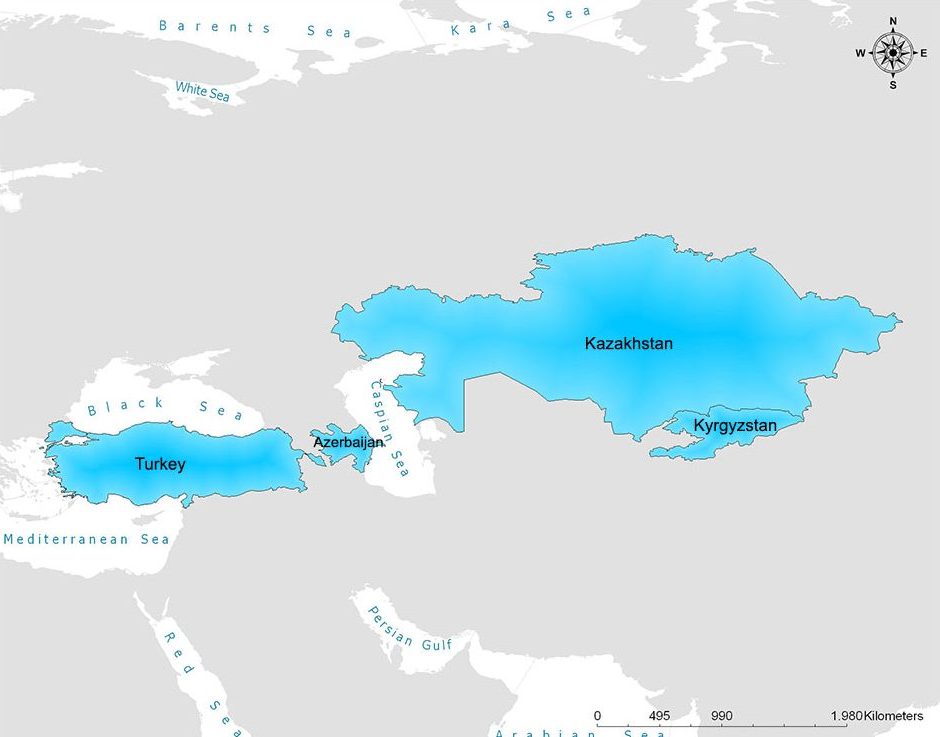 Turkic Council Map