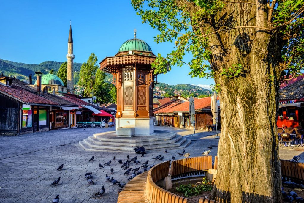 Sebilj fountain sarajevo bosnia and herzegovina shutterstock 574540984 1024x683