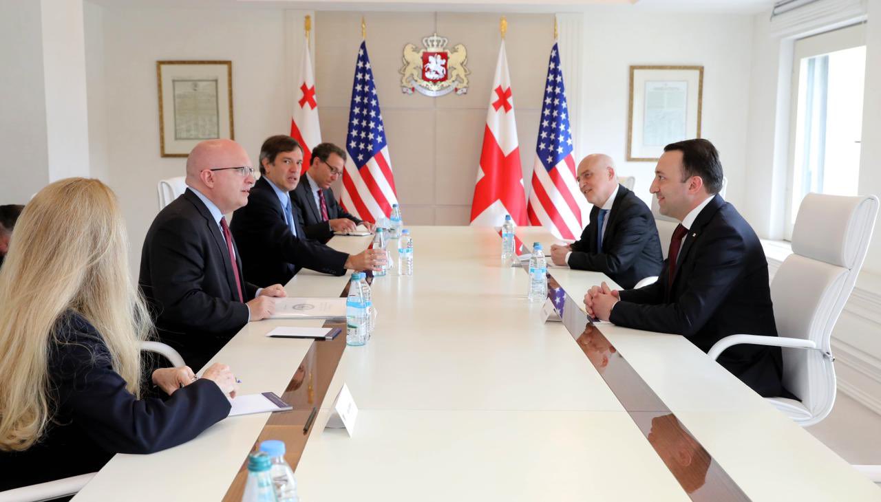 Assistant Secretary Philip Reeker and Prime Minsiter Irakli Garibashvili