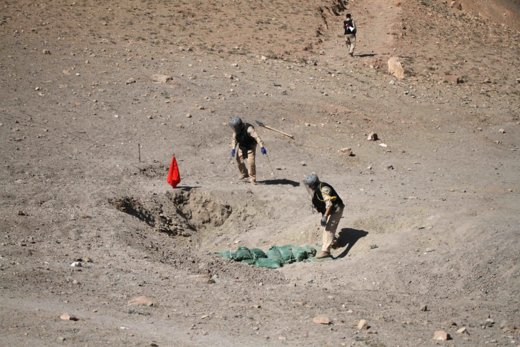 Demining efforts in Afghanistan
