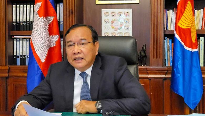 Foreign minister prak sokhonn during a joint special meeting of asean russia foreign ministers in july. foreign ministry