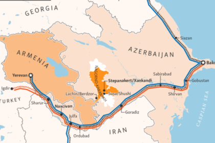 Zangezur corridor map