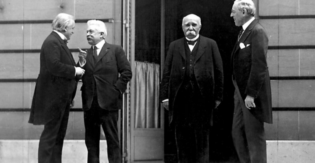 Lloyd George, Orlando, Clemenceau and Wilson