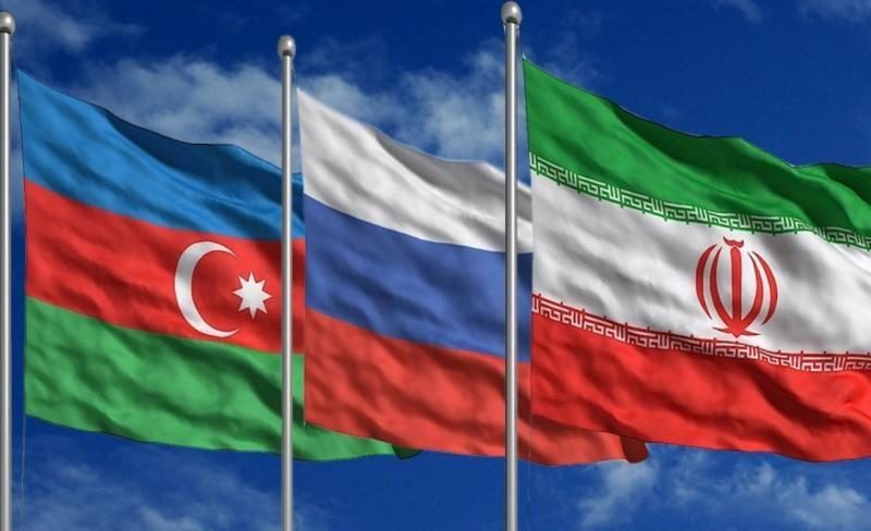 Azerbaijan russia iran flags