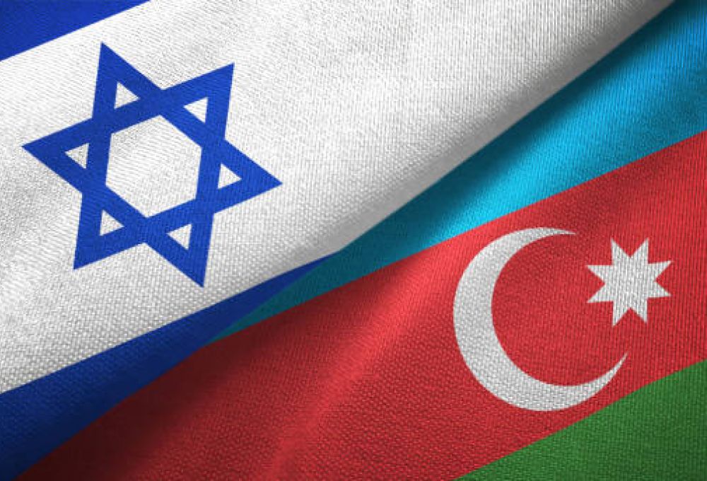 Azerbaijan israel flag