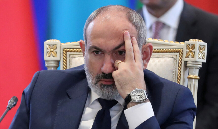 FILE PHOTO: Armenian Prime Minister Pashinyan attends CSTO summit in Yerevan