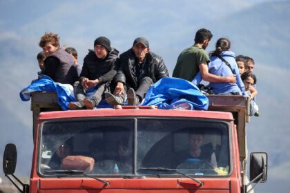 FILE PHOTO: Refugees from Nagorno Karabakh arrive in Kornidzor