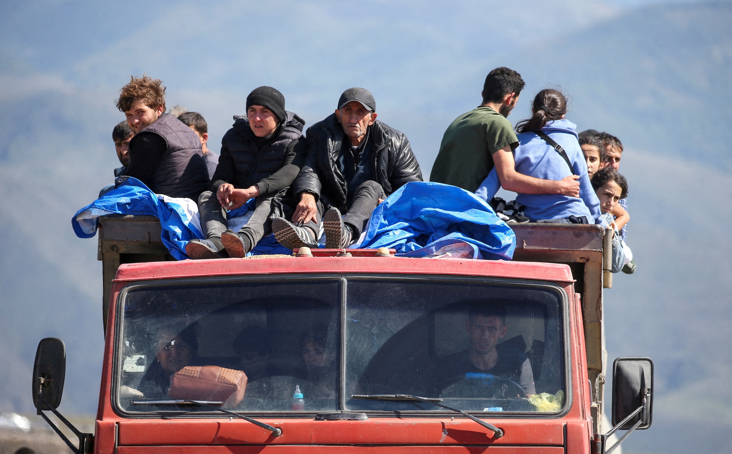 FILE PHOTO: Refugees from Nagorno Karabakh arrive in Kornidzor