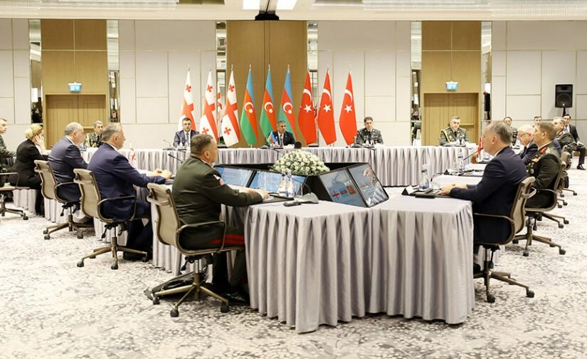 Vstrecha Ministrov Oborony Azerbajdzhana Gruzii I Turtsii 2
