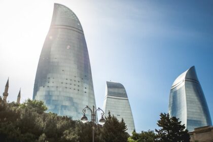 190828174421 Azerbaijan Flame Towers Daytime