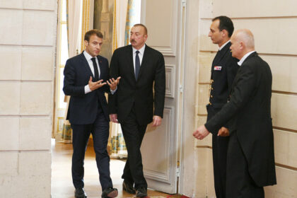 Ilham Aliyev Met With French President Emmanuel Macron 9
