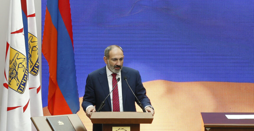 Pashinyan With Constitution