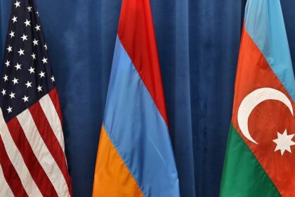 Armenia Azerbaijan Us Flags