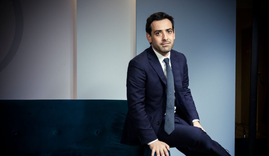 Portrait De Stephane Sejourne, Depute Europeen Et Secretaire General De Renaissance.