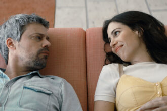 Avshalom Pollak, Left, And Nur Fibak In “ahed’s Knee.” The Actor Is A Stand In For The Film’s Director, Nadav Lapid.