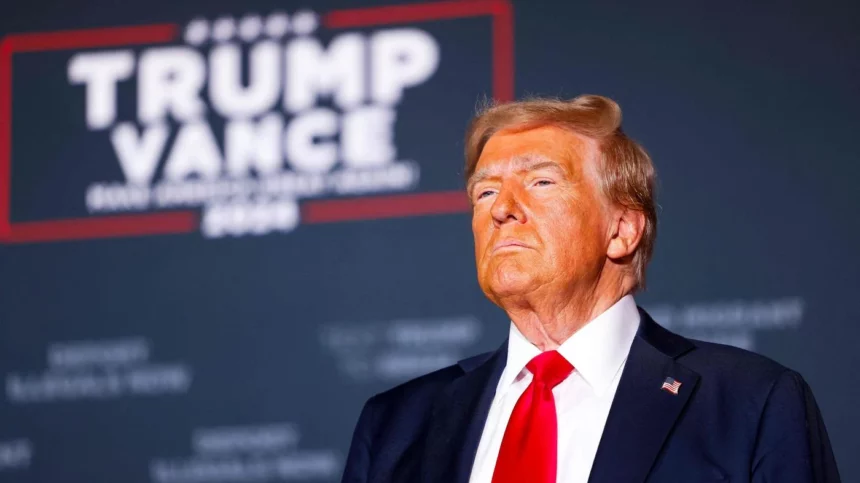 Republican Presidential Candidate Former President Trump Holds Rally In Aurora Colorado