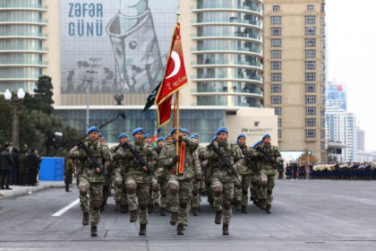 Servicemen of the Turkish Special Forces Command, led by the Captain Harun Ergin