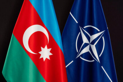 Azerbaijan nato flags